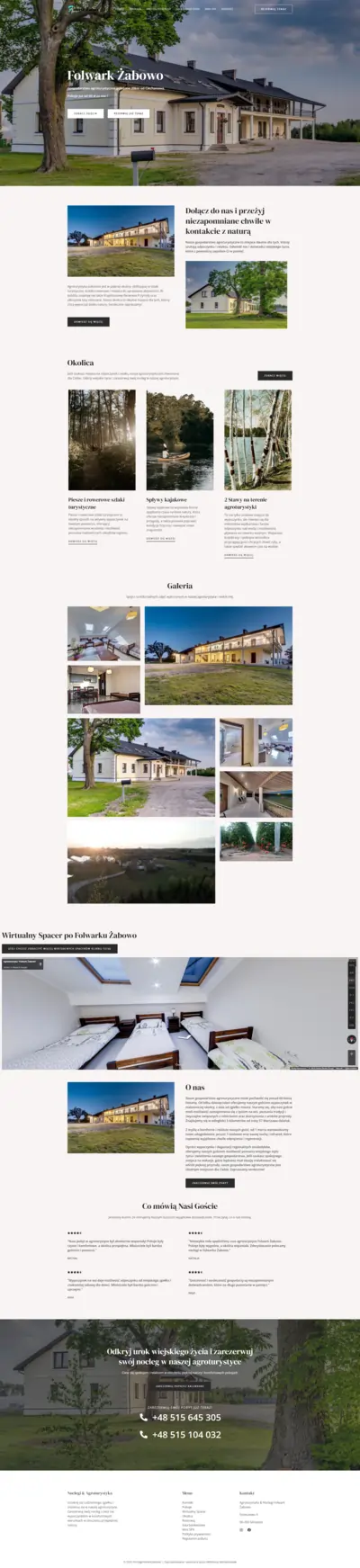 Strona internetowa noclegów i agroturystyki – realizacja MNStrony